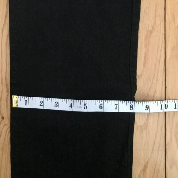 Lee Black Denim Jeans Women's 12 Short Classic Fit Straight Leg - Picture 7 of 7